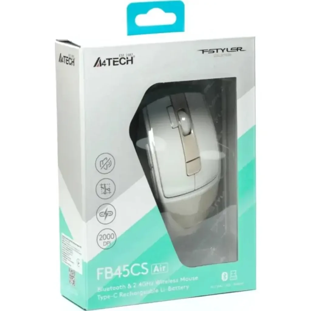 Миша бездротова A4Tech FB45CS Air2 Cream Beige UA