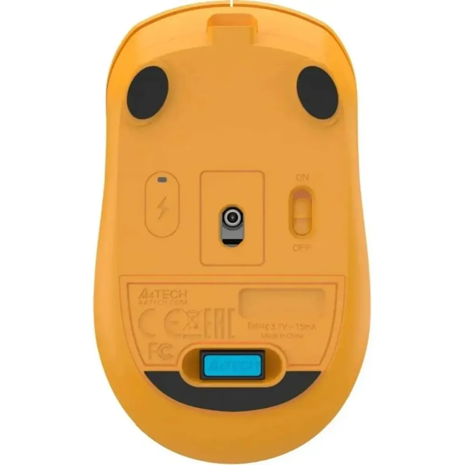 Мышь беспроводная A4Tech FG15CS Air2 Yellow UA