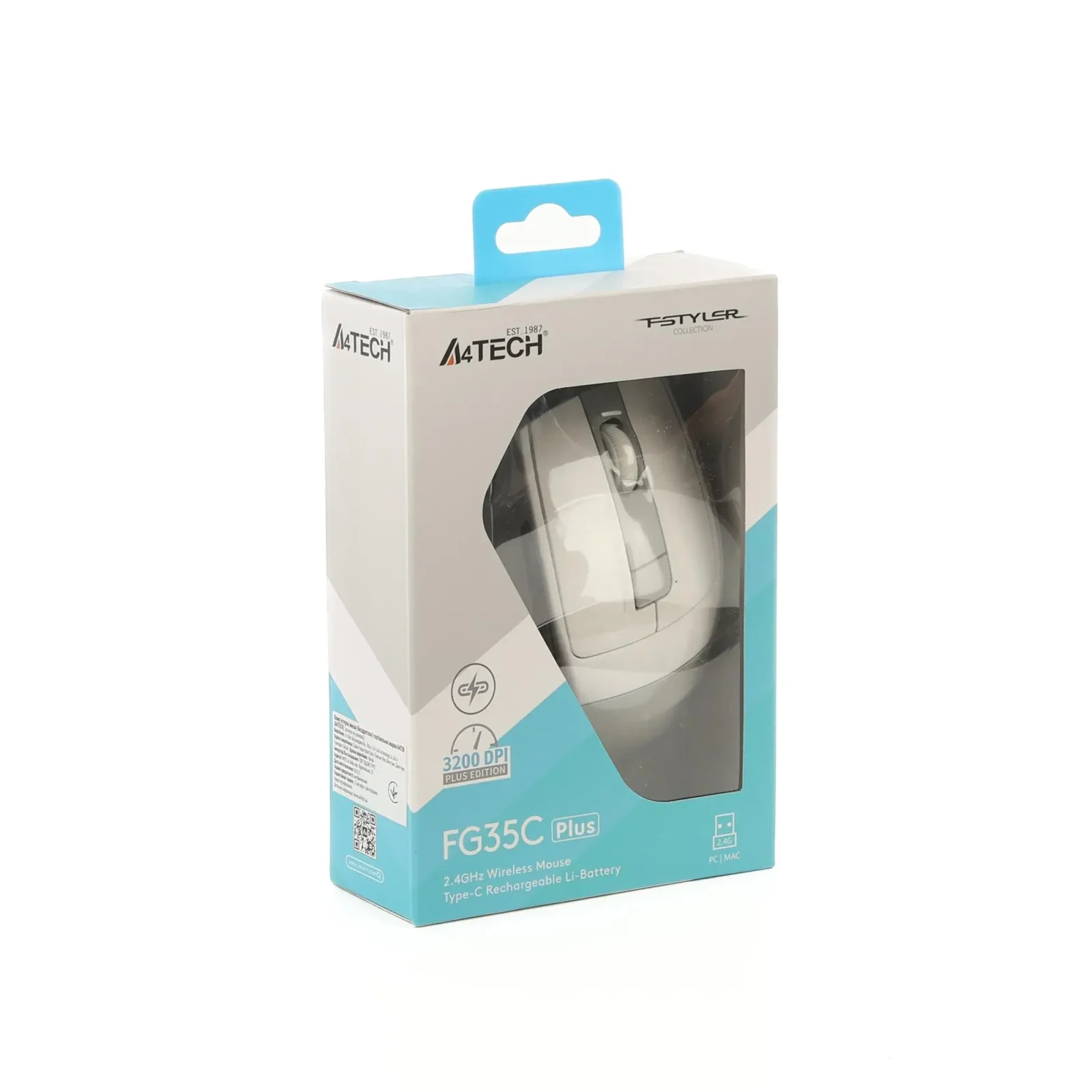 Миша бездротова A4Tech Fstyler FG35C Plus White UA