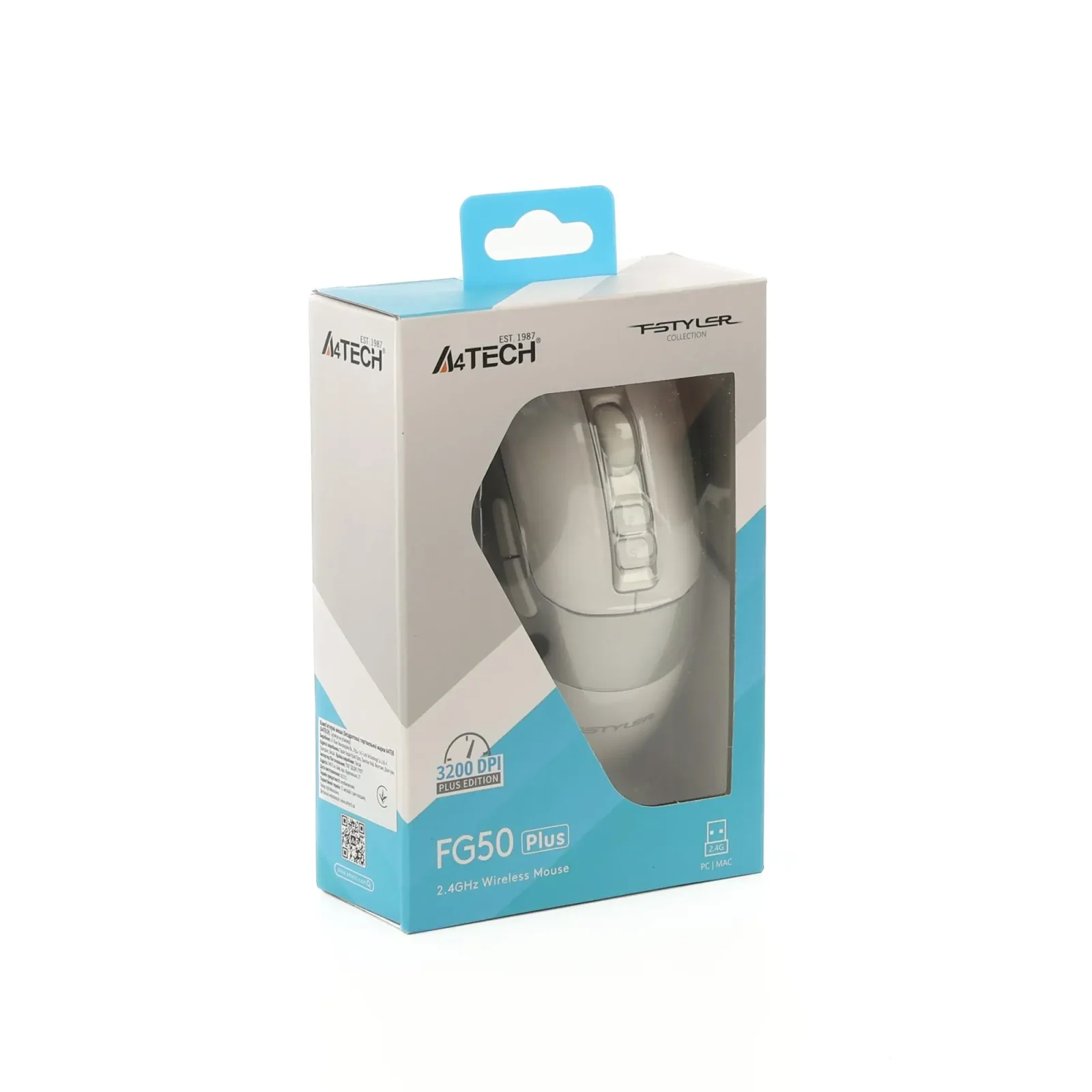 Миша бездротова A4Tech Fstyler FG50 Plus White UA