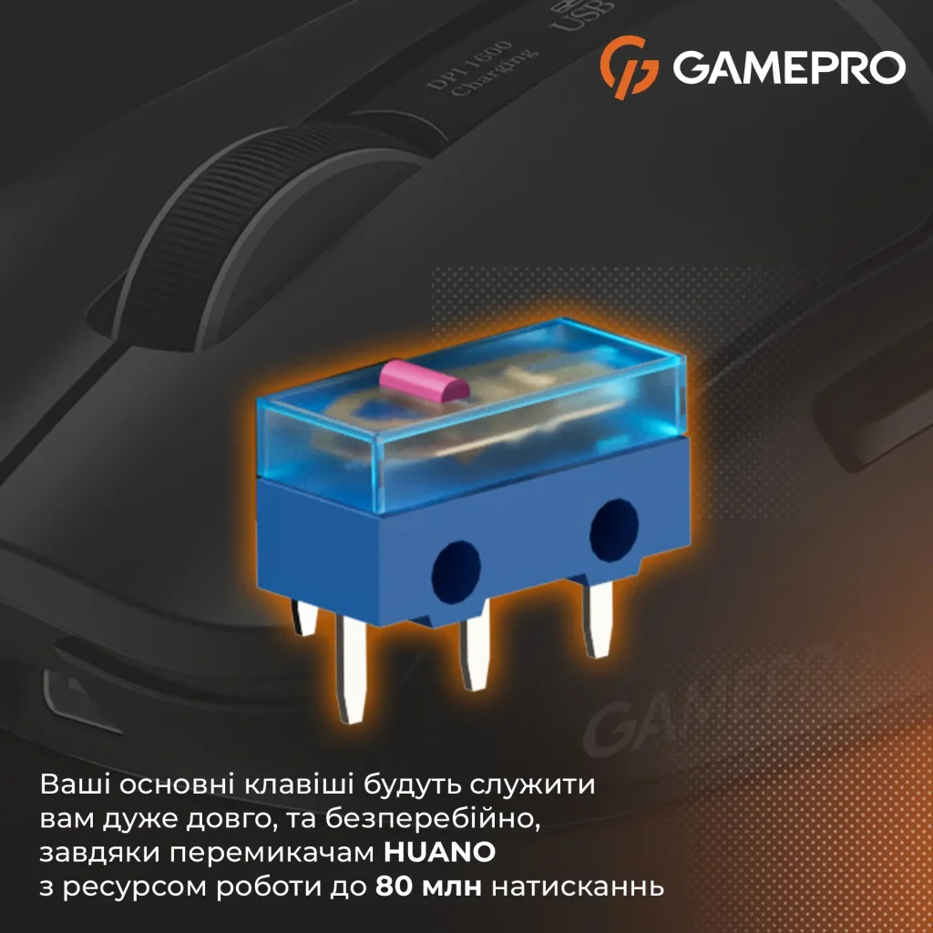 Миша бездротова GamePro Genesis Ranker Black (GM012B) UA
