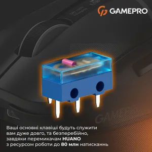 Миша бездротова GamePro Genesis Ranker Black (GM012B) UA