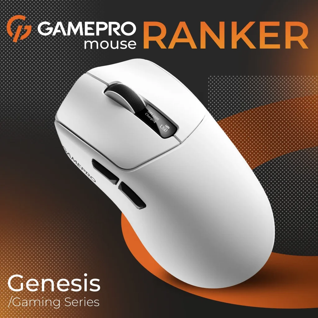 Миша бездротова GamePro Genesis Ranker White (GM012W) UA