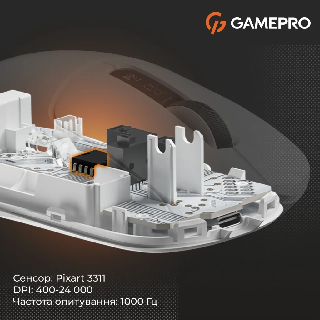 Миша бездротова GamePro Genesis Ranker White (GM012W) UA