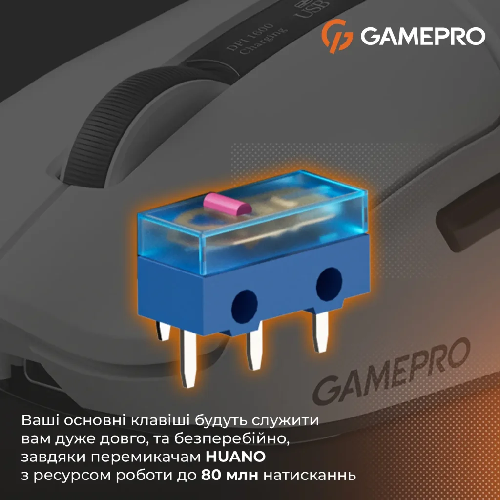 Миша бездротова GamePro Genesis Ranker White (GM012W) UA