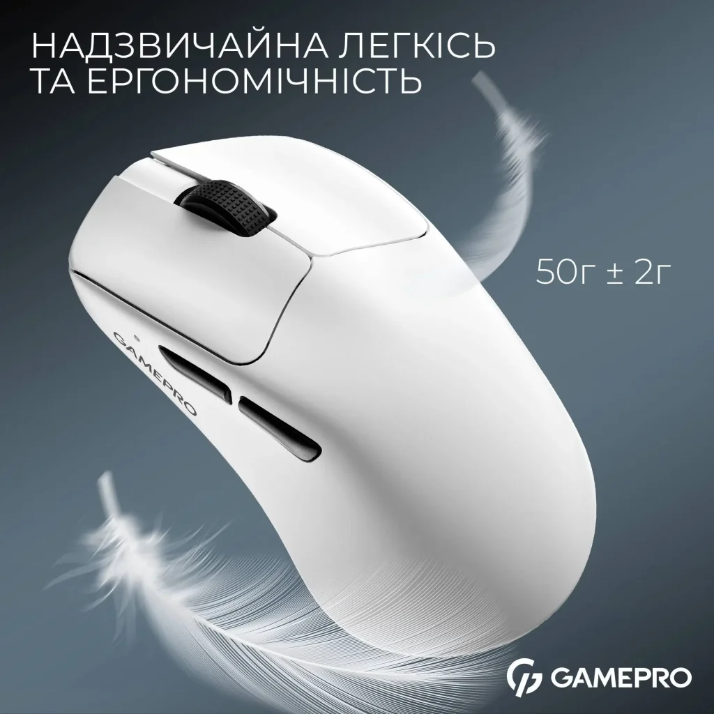 Миша бездротова GamePro Asgard Surt White (GM017W) UA
