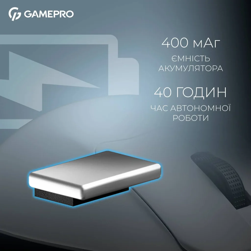 Миша бездротова GamePro Asgard Surt White (GM017W) UA