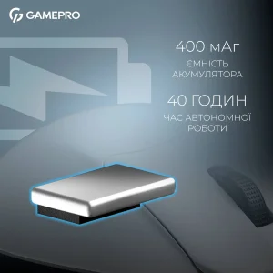 Миша бездротова GamePro Asgard Surt White (GM017W) UA
