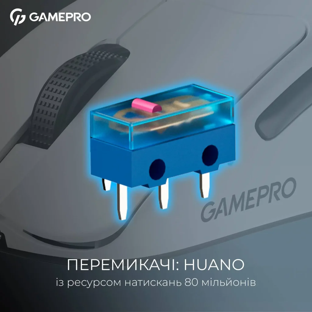 Миша бездротова GamePro Asgard Surt White (GM017W) UA