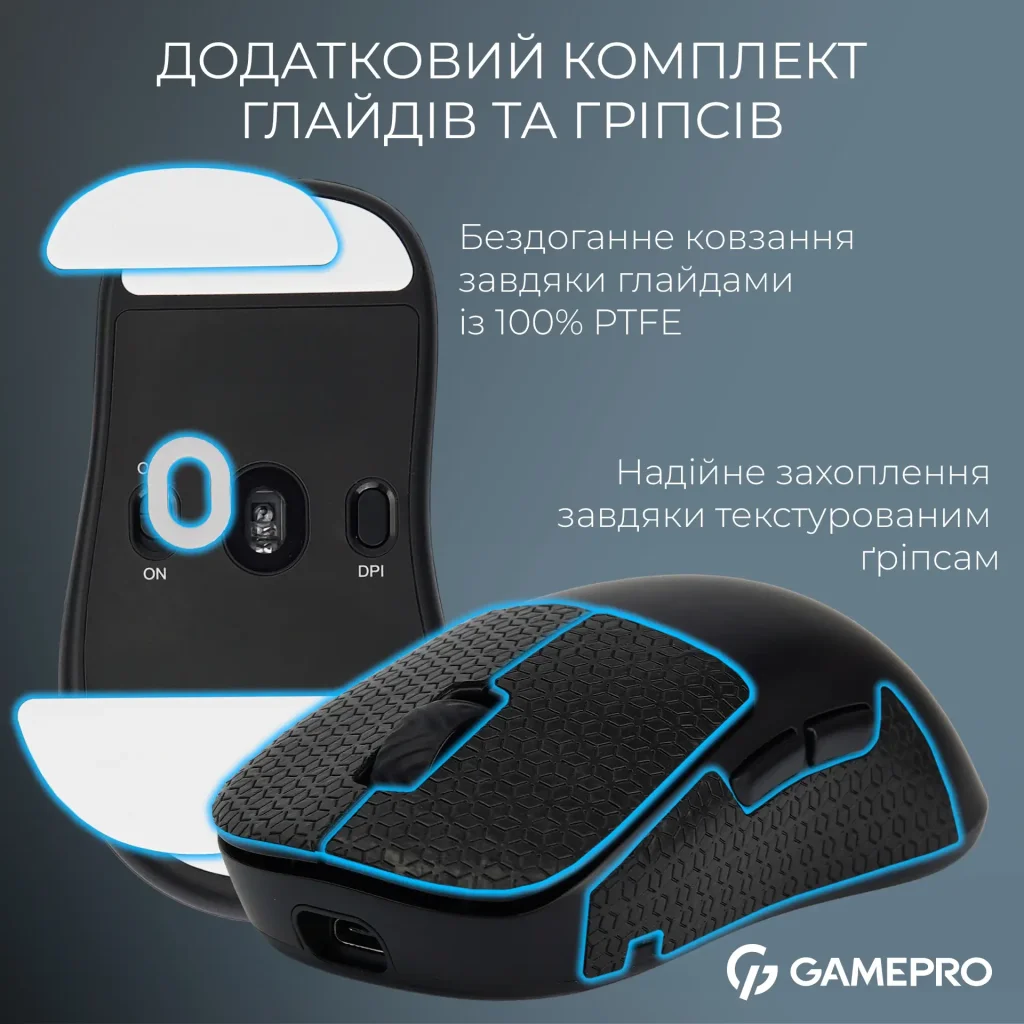 Миша бездротова GamePro Asgard Loki Black (GM022B) UA