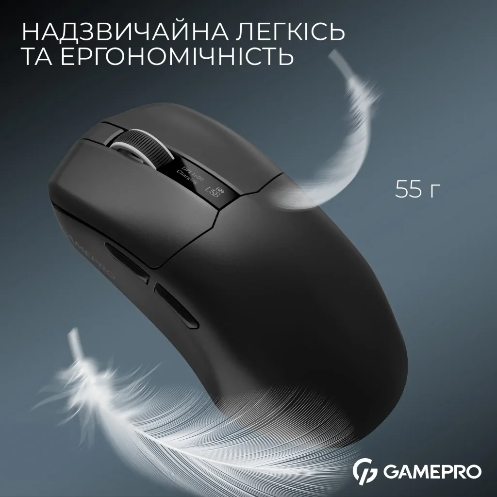 Миша бездротова GamePro Asgard Thor Black (GM023B) UA