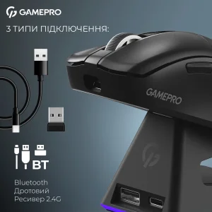 Миша бездротова GamePro Asgard Thor Black (GM023B) UA