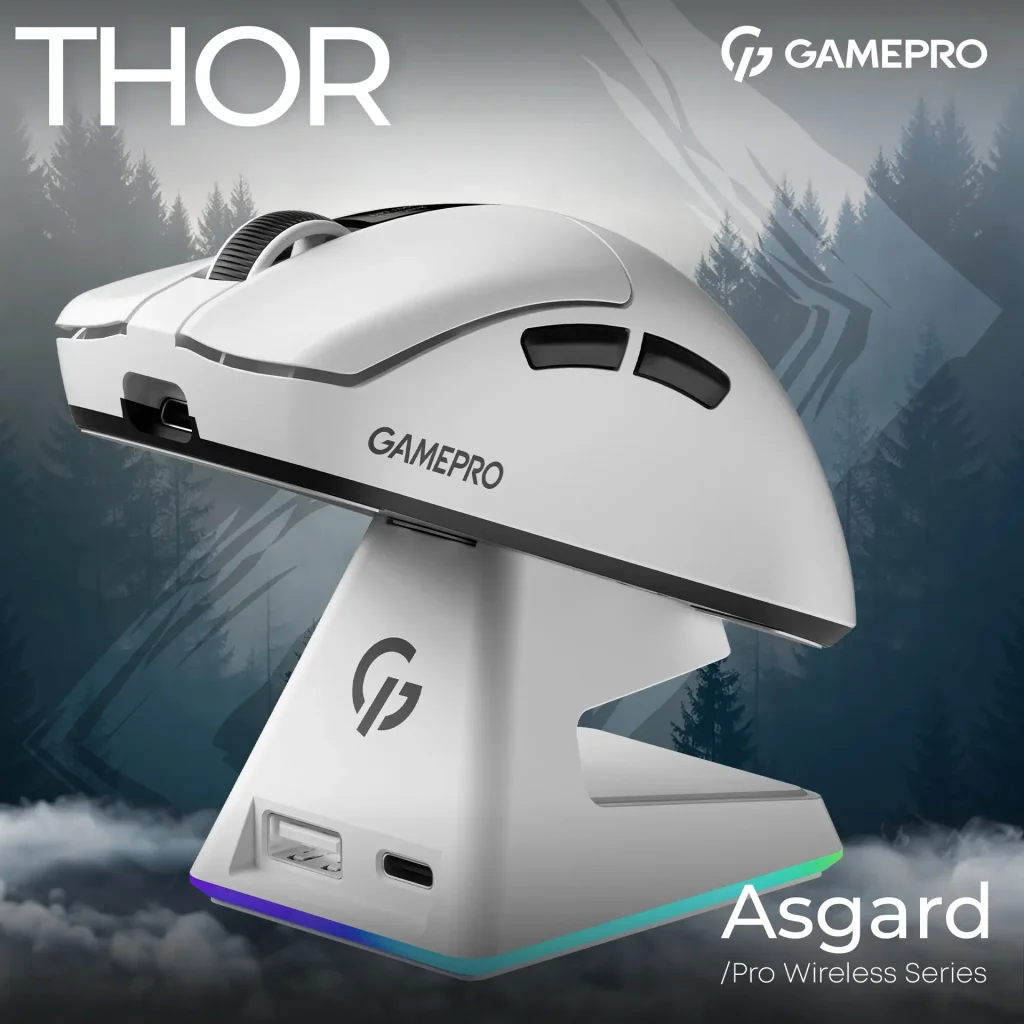Миша бездротова GamePro Asgard Thor White (GM023W) UA