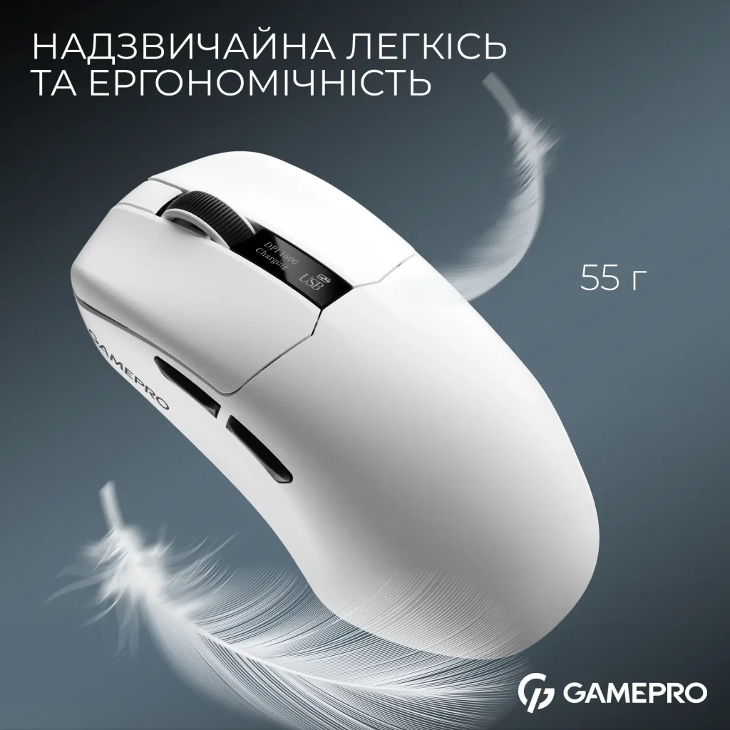 Миша бездротова GamePro Asgard Thor White (GM023W) UA