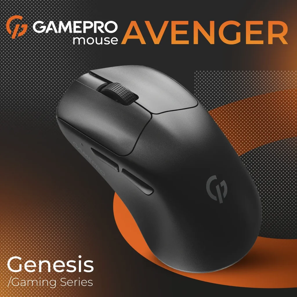 Миша бездротова GamePro Genesis Avenger Black (GM096B) UA