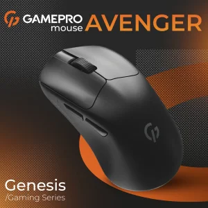 Миша бездротова GamePro Genesis Avenger Black (GM096B) UA