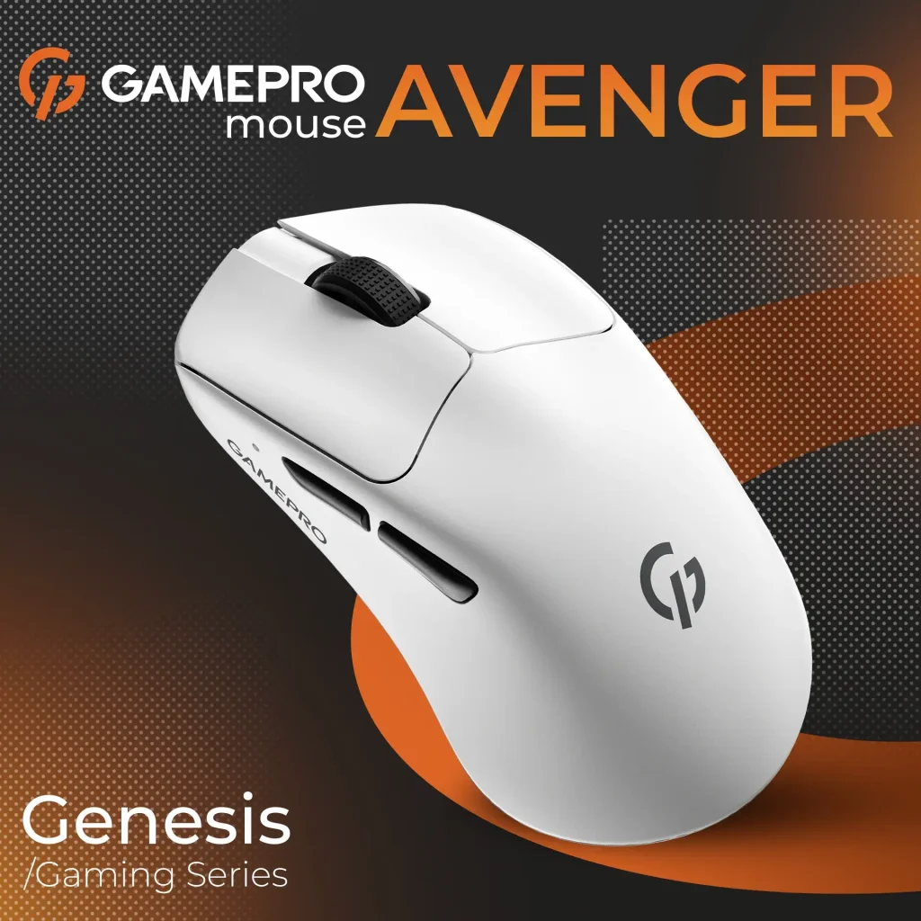 Мышь беспроводная GamePro Genesis Avenger White (GM096W) UA