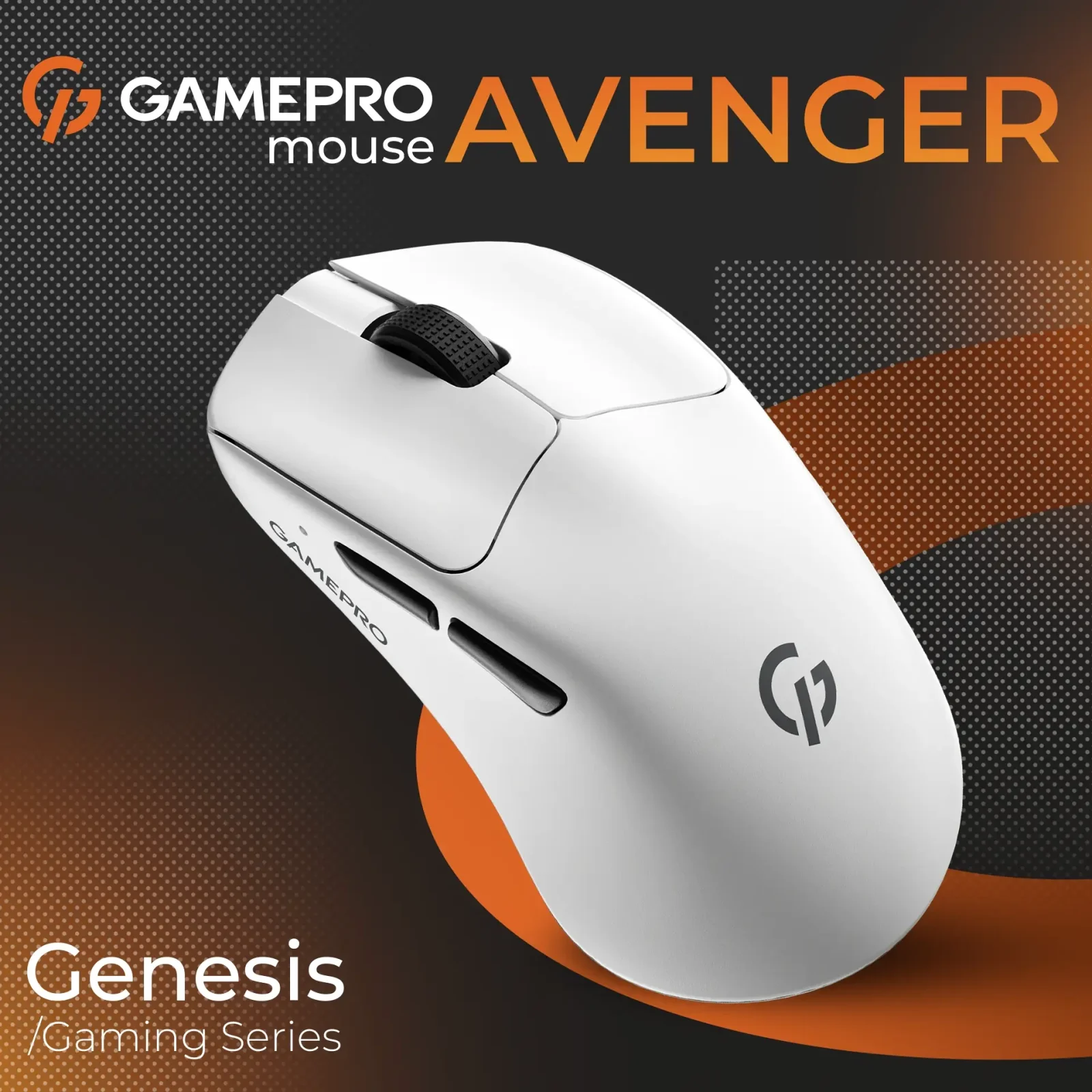 Мышь беспроводная GamePro Genesis Avenger White (GM096W) UA
