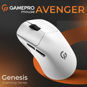 Мышь беспроводная GamePro Genesis Avenger White (GM096W) UA