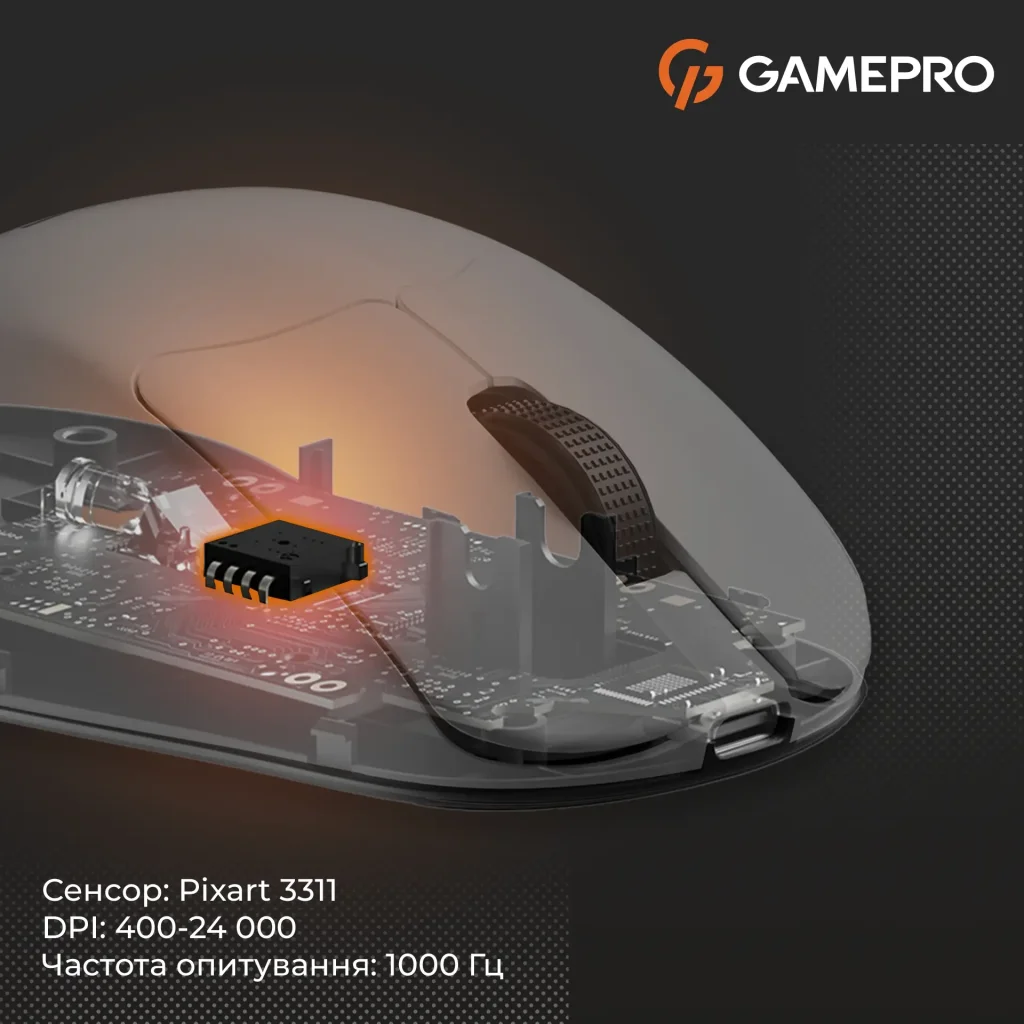 Мышь беспроводная GamePro Genesis Avenger White (GM096W) UA