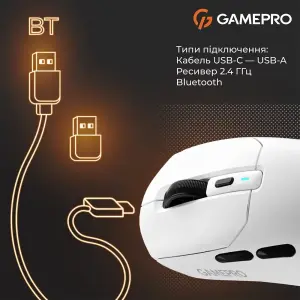 Миша бездротова GamePro Genesis Airmaster White (GM167W) UA