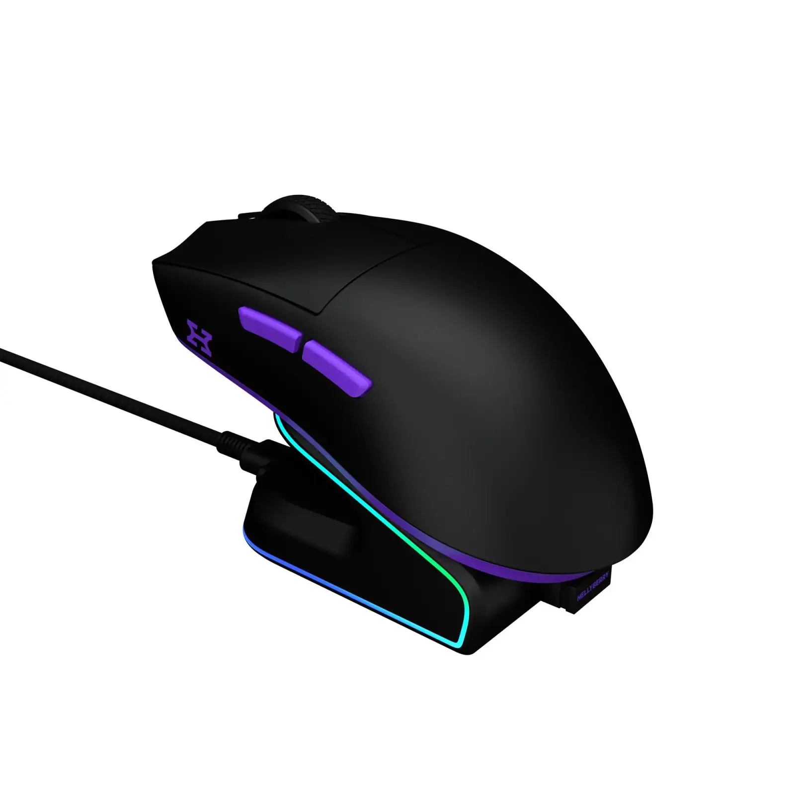 Миша бездротова Hator Hellyberry HM47 Wireless Black/Violet (HM47_black_violet) UA