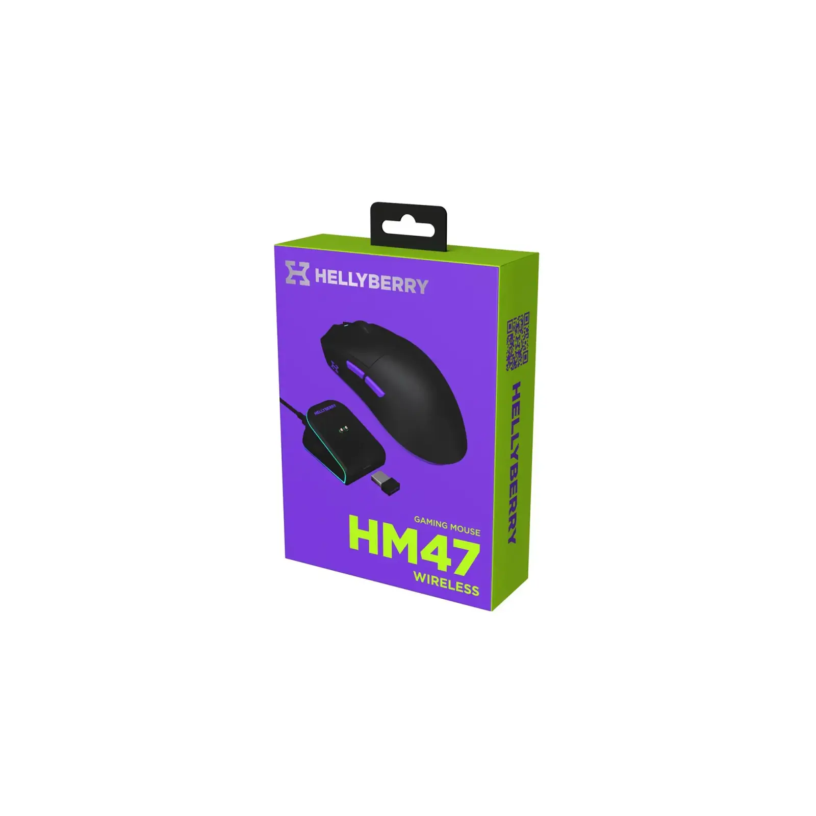 Миша бездротова Hator Hellyberry HM47 Wireless Black/Violet (HM47_black_violet) UA