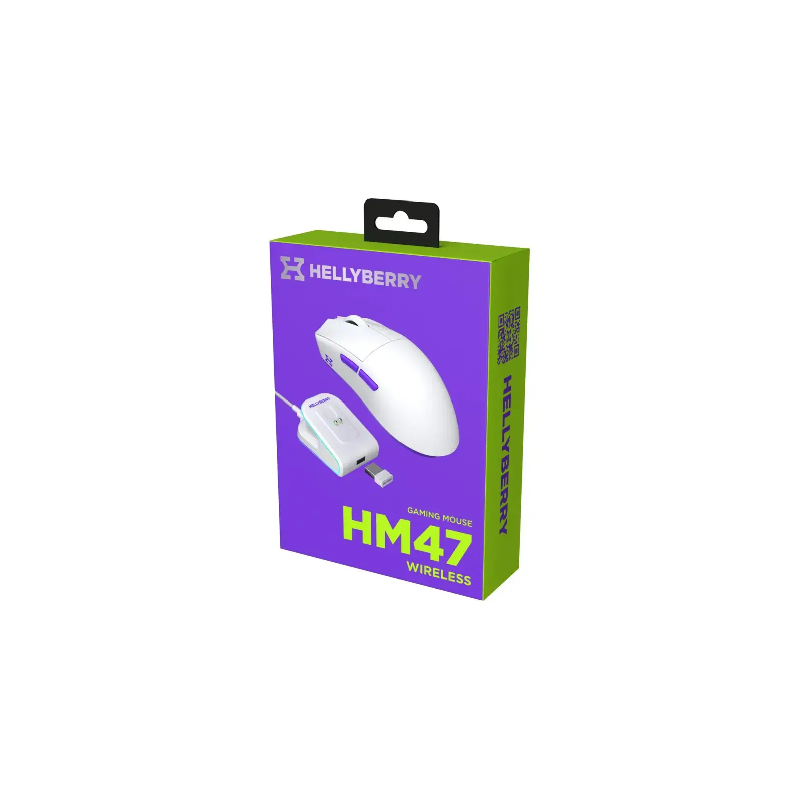 Миша бездротова Hator Hellyberry HM47 Wireless White/Violet (HM47_white_violet) UA