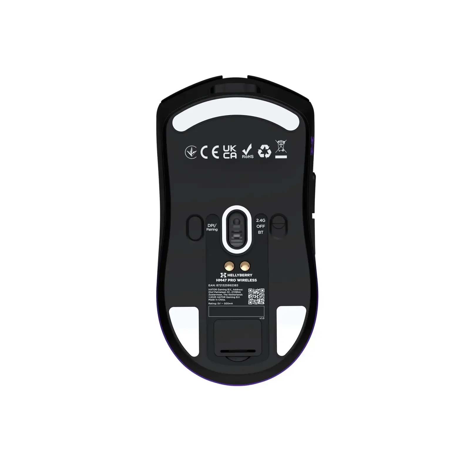 Миша бездротова Hator Hellyberry HM47 Pro Wireless Black/Violet Gradient (HM47PRO_black_violet) UA