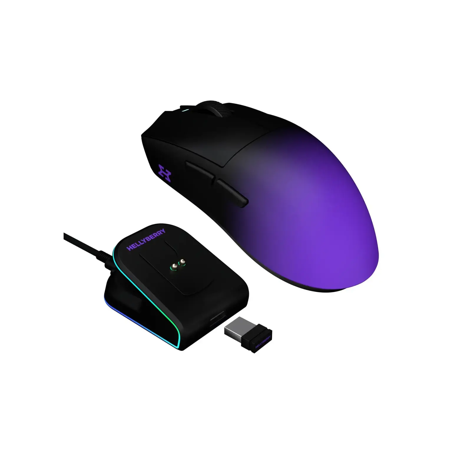 Миша бездротова Hator Hellyberry HM47 Pro Wireless Black/Violet Gradient (HM47PRO_black_violet) UA