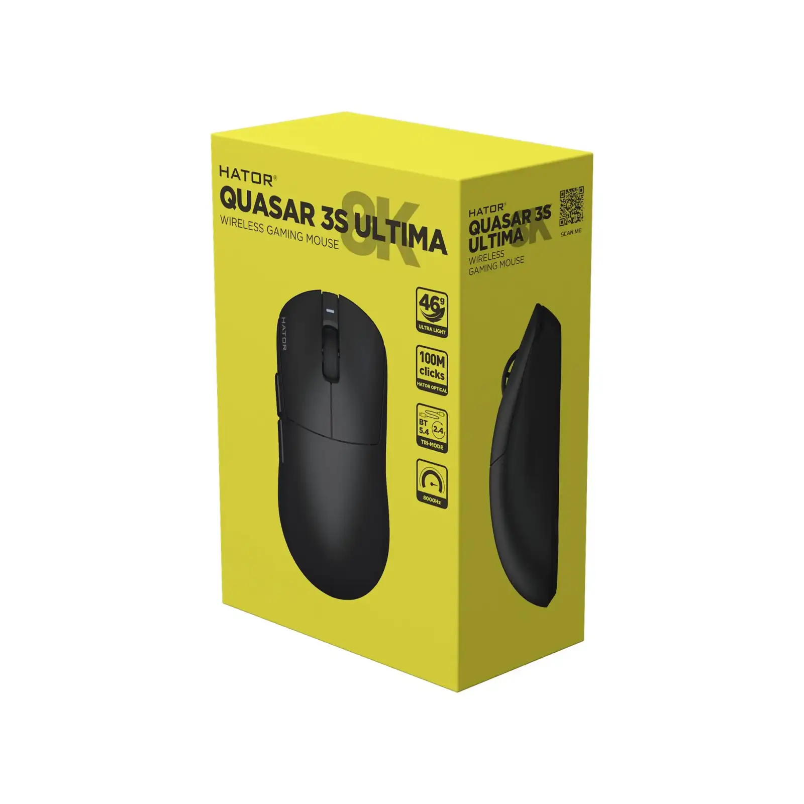 Миша бездротова Hator Quasar 3S Ultima 8K Wireless Black (HTM660) UA