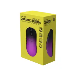 Миша бездротова Hator Quasar 3 Ultima 8K Wireless Black/Violet (HTM760) UA