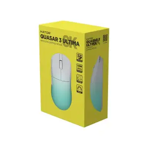 Миша бездротова Hator Quasar 3 Ultima 8K Wireless White/Mint (HTM761) UA
