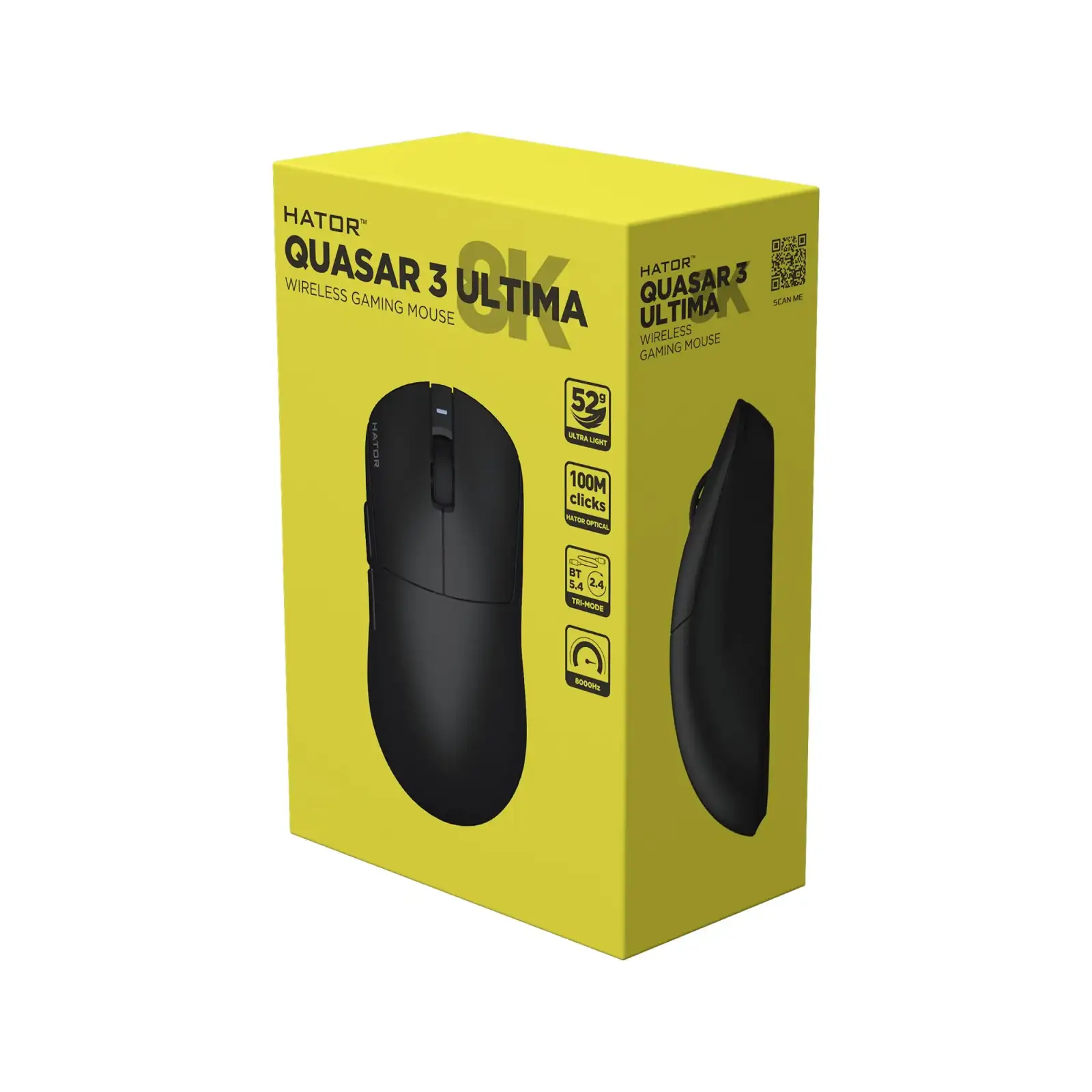 Миша бездротова Hator Quasar 3 Ultima 8K Wireless Black (HTM762) UA