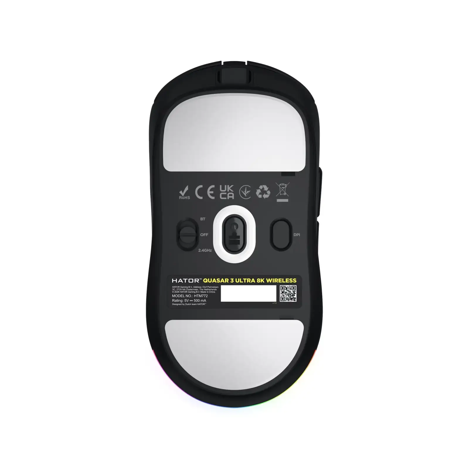 Миша бездротова Hator Quasar 3 Ultra 8K Wireless Black Edition (HTM772) UA