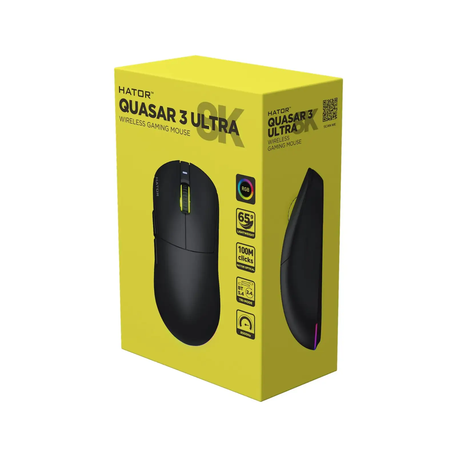 Миша бездротова Hator Quasar 3 Ultra 8K Wireless Black Edition (HTM772) UA