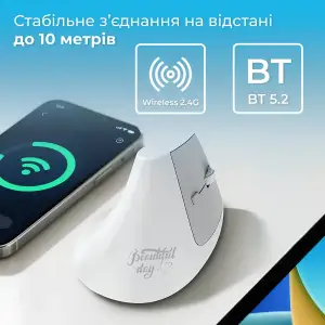 Миша бездротова Ajazz i-300 White (i300-W) UA