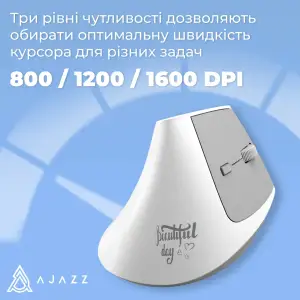 Миша бездротова Ajazz i-300 White (i300-W) UA