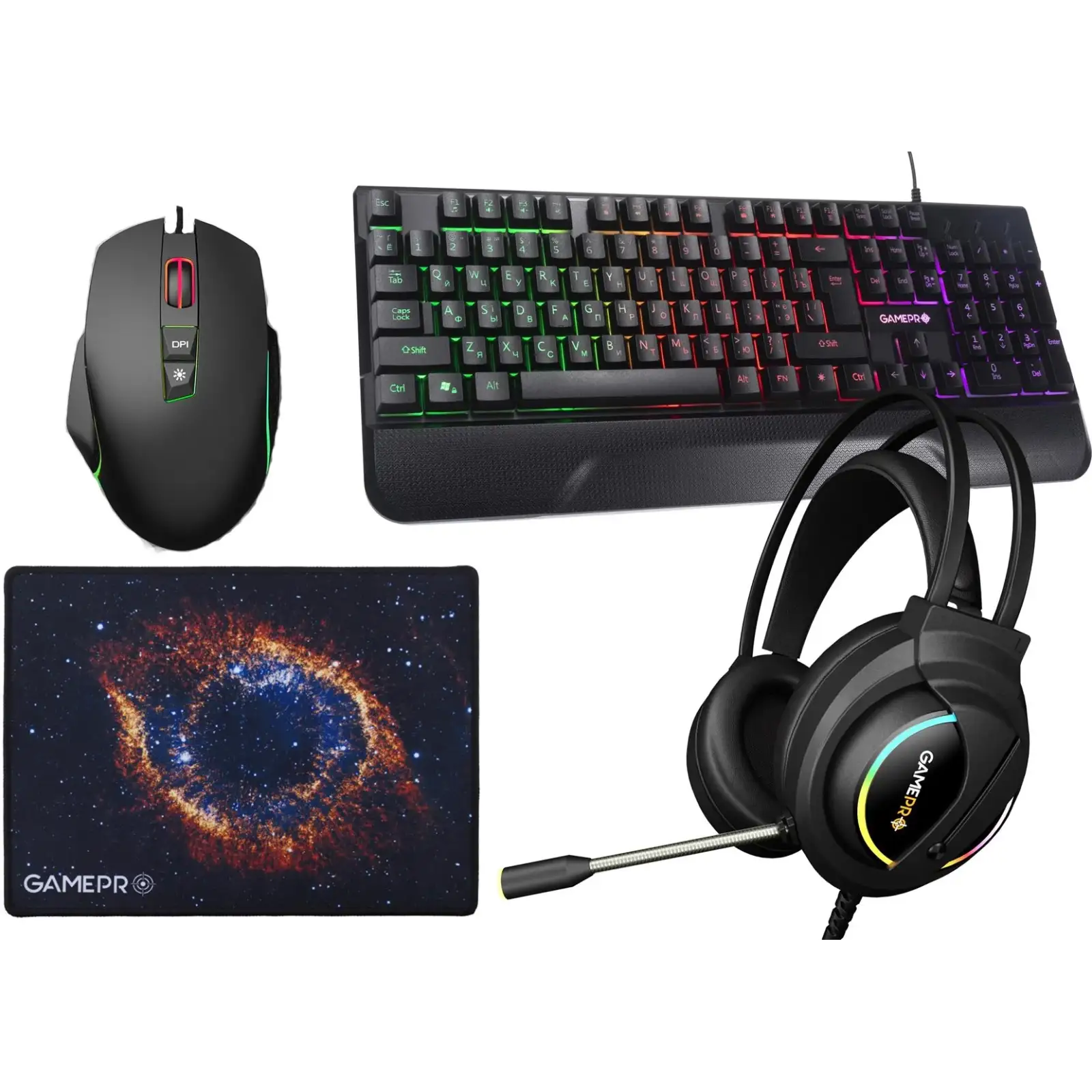 Комплект GamePro Gameset 4 в 1 USB (GS1252) UA