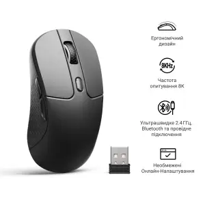 Мышь беспроводная Keychron M3 WL Black (M3-A23) UA