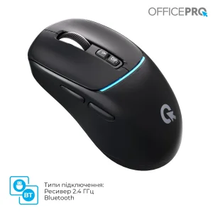 Мышь беспроводная OfficePro M468B Black UA