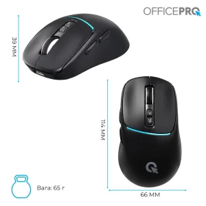 Мышь беспроводная OfficePro M468B Black UA