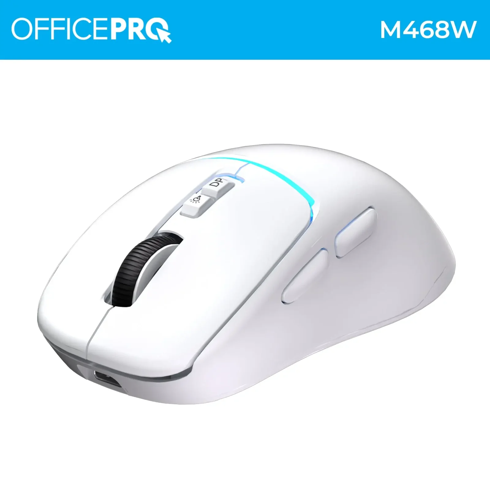 Мышь беспроводная OfficePro M468W White UA