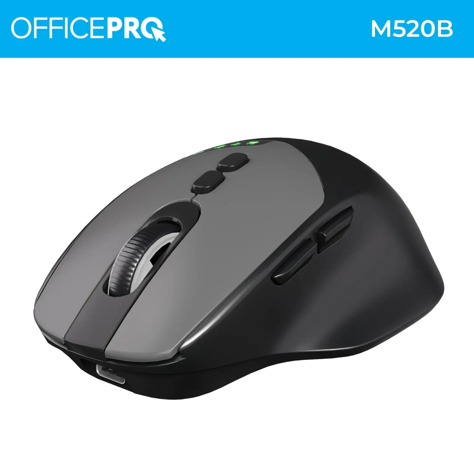 Мышь беспроводная OfficePro M520B Black UA