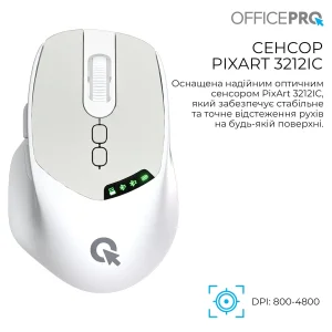 Мышь беспроводная OfficePro M520W White UA