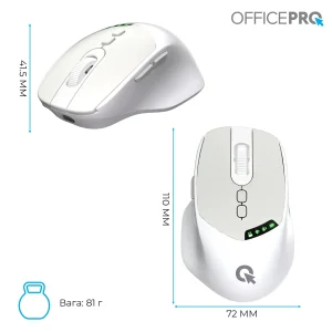 Мышь беспроводная OfficePro M520W White UA