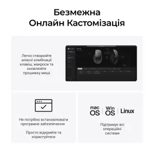 Мышь беспроводная Keychron M6S WL White (M6S-B72) UA