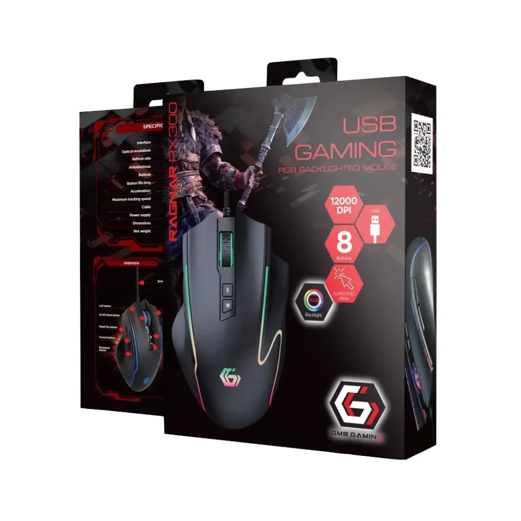 Мышь Gembird MUSG-RAGNAR-RX300 Black UA