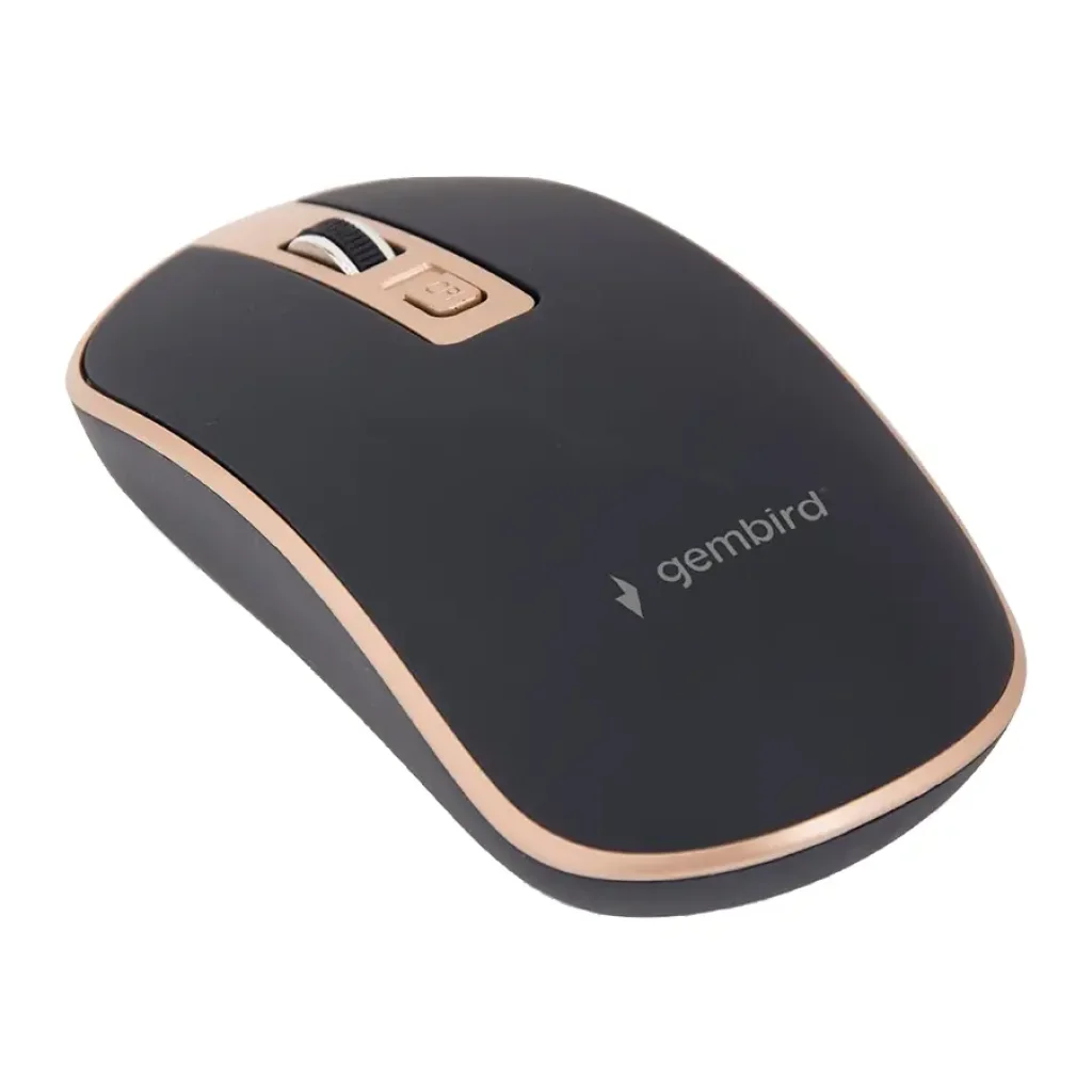 Мышь беспроводная Gembird MUSW-4B-06-BG Black/Gold UA