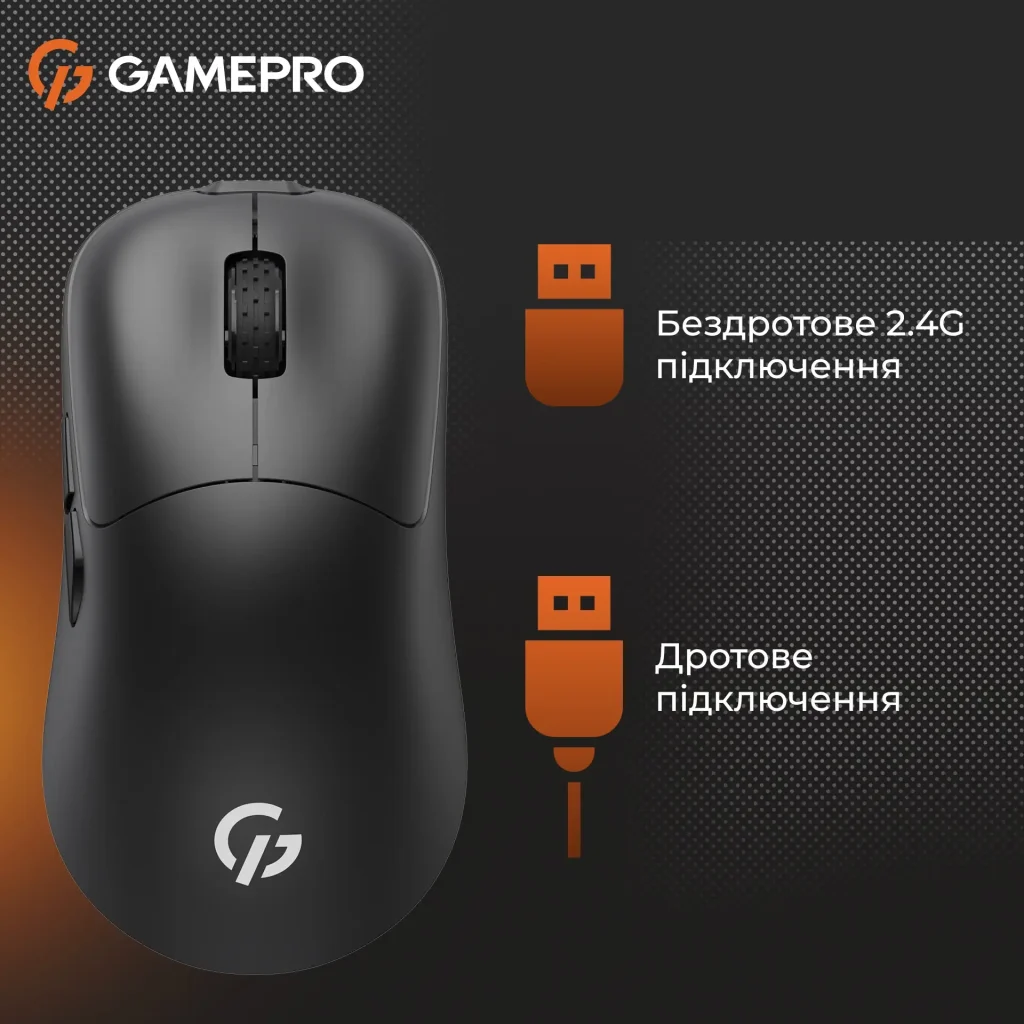 Миша бездротова GamePro GM990B Black UA